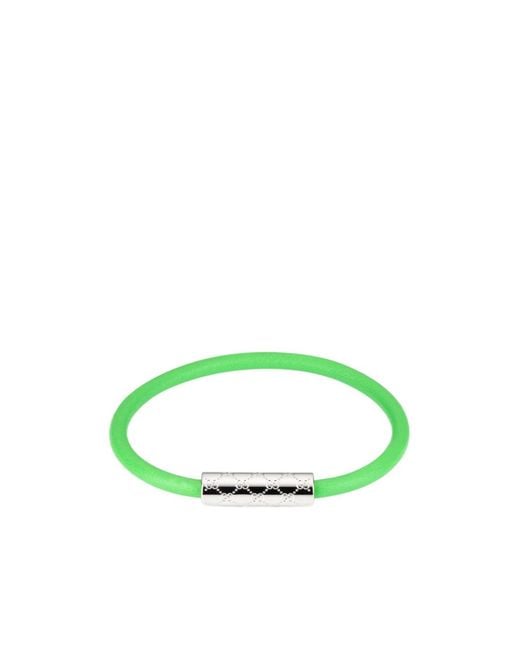 Gucci Green Bracelet With Gg Detail