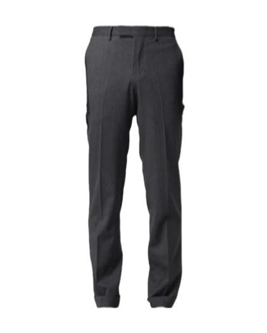 Pt Pantaloni Black Pt Torino Straight-Leg Tailored Pants for men
