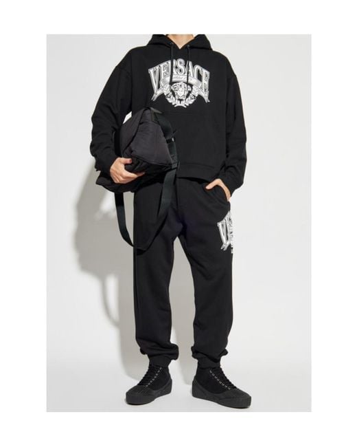 Versace Black Hoodies for men