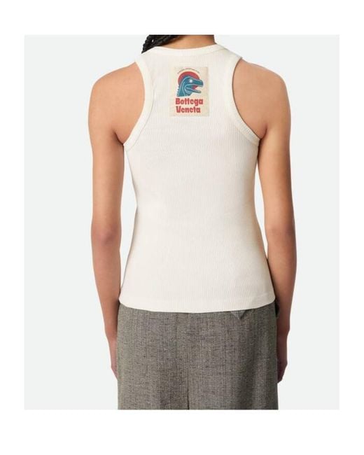 Bottega Veneta Multicolor Cotton Rib Jersey Tank Top