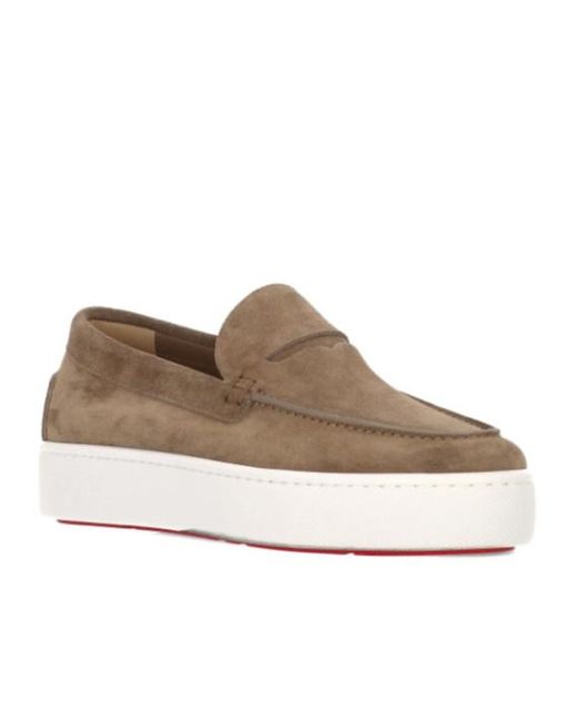 Christian Louboutin Brown Chunky Slip-On Loafer for men