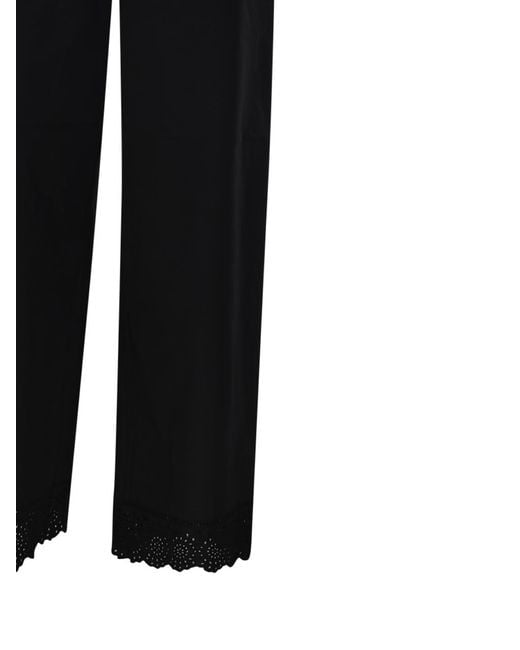 By Malene Birger Black Wide-Leg Casual Pants