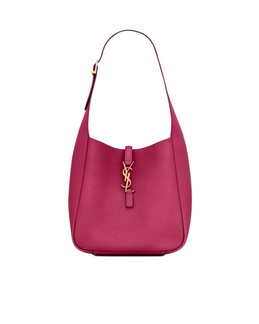 Saint Laurent Pink The 5 À 7 Small And Soft In Hamme Leather