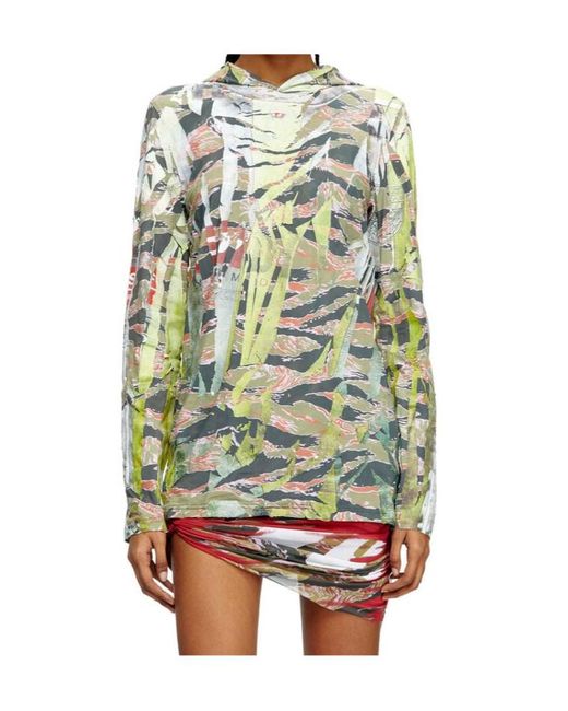 DIESEL White T-Gillis Hoodie for men