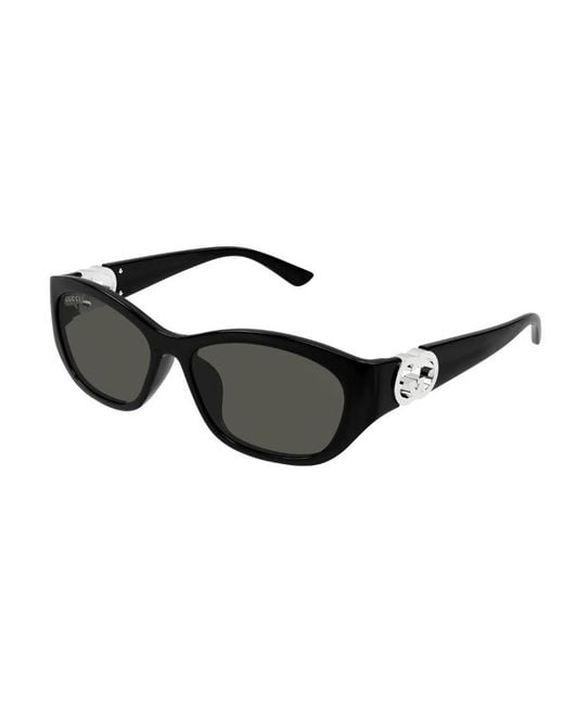 Gucci Black Eyewear Round-Frame Sunglasses