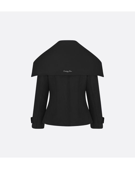 Dior Black Fitted Jacket With Sailor Collar