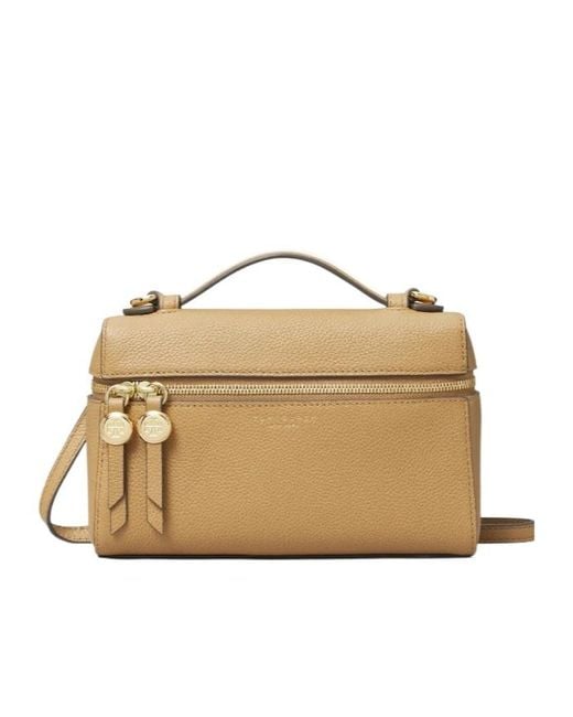 Tory Burch Metallic Romy Slim Top Handle Bag