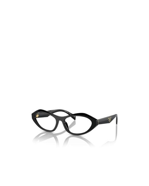 Prada White Eyewear Cat-Eye Glasses