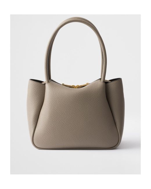 Prada Natural Small Leather Bag