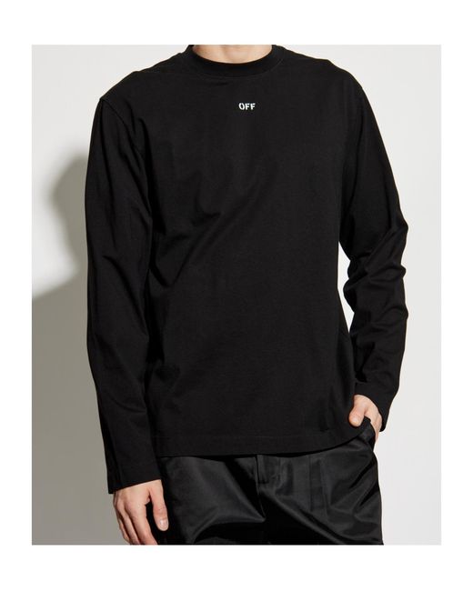 Off-White c/o Virgil Abloh Black Vibe Arrow Skate Crewneck T-Shirt for men