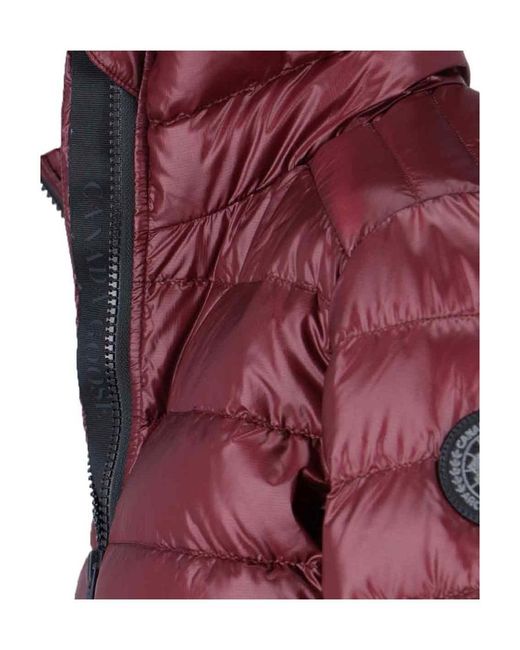 Canada Goose Red Lundell Zip-Up Windbreaker Jacket