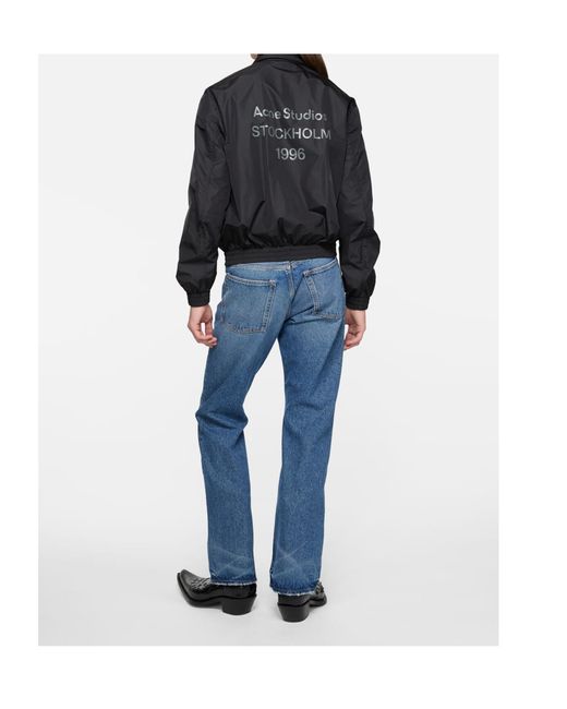 Acne Black Lightweight Logo Jacket for men