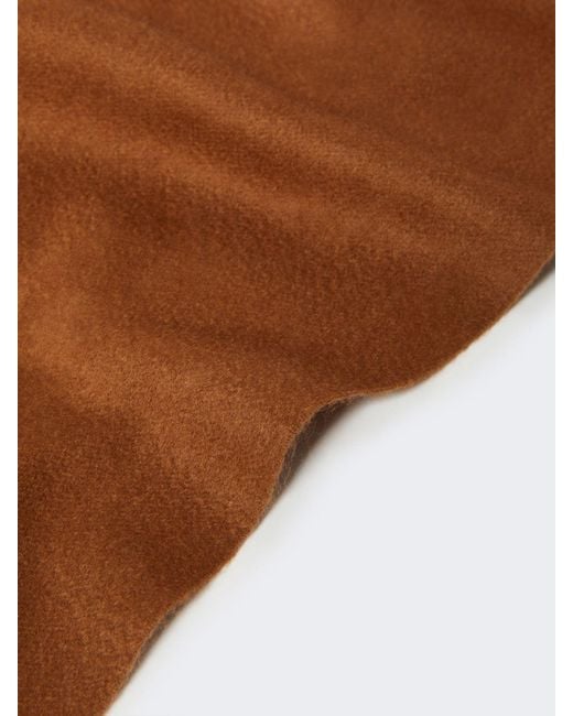 Max Mara Brown Tassel Scarf