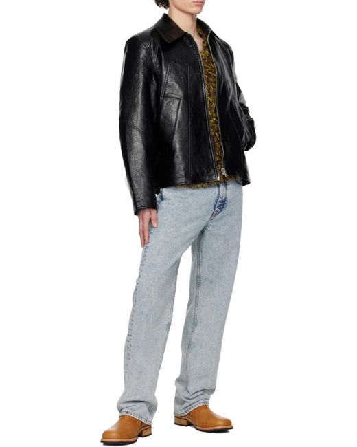 Séfr Black Long Sleeve Casual Jacket for men