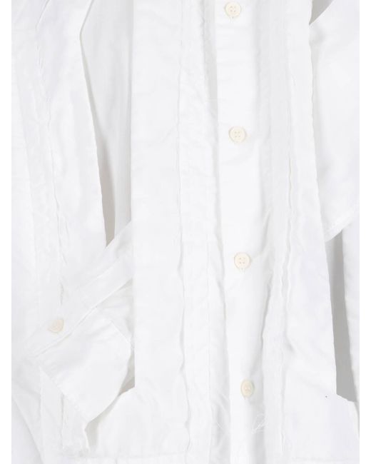 Comme des Garçons White Comme Des Garçons Homme Plus Crinkled Effect Shirt