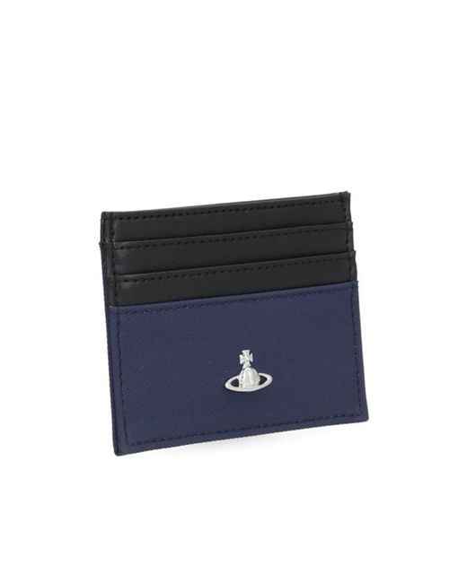 Vivienne Westwood Blue Orb Logo Card Holder