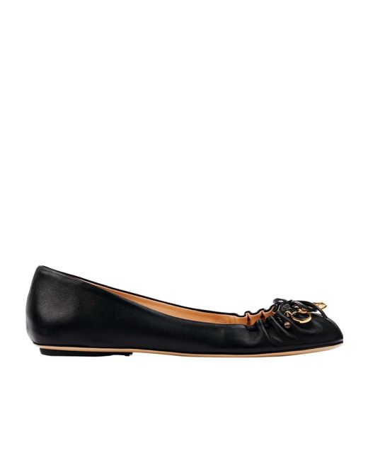 Chloé Black Chloé Charms Ballerina