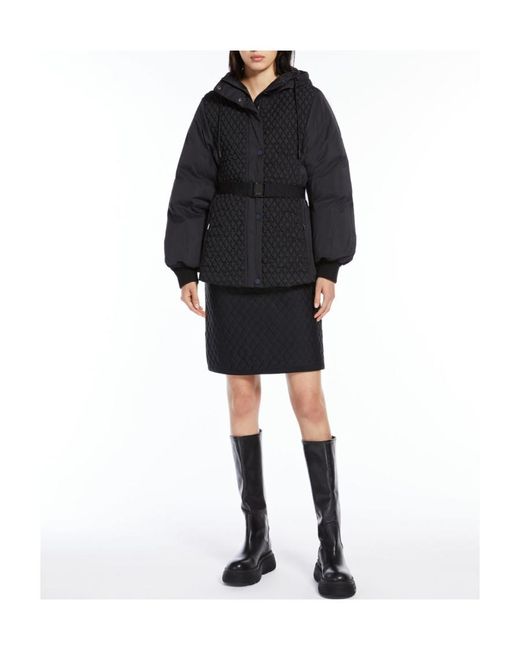 Weekend by Maxmara Black Hooded Down Jacket