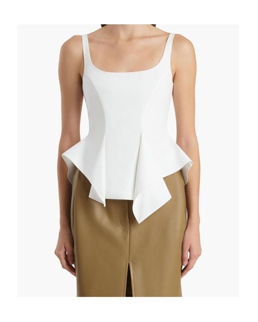 Khaite White Loa Top