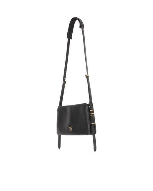 Pinko White Love Birds Mini Crossbody Bag