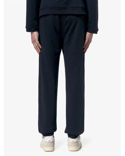 K-Way Blue Drawstring Cuffed Joggers for men