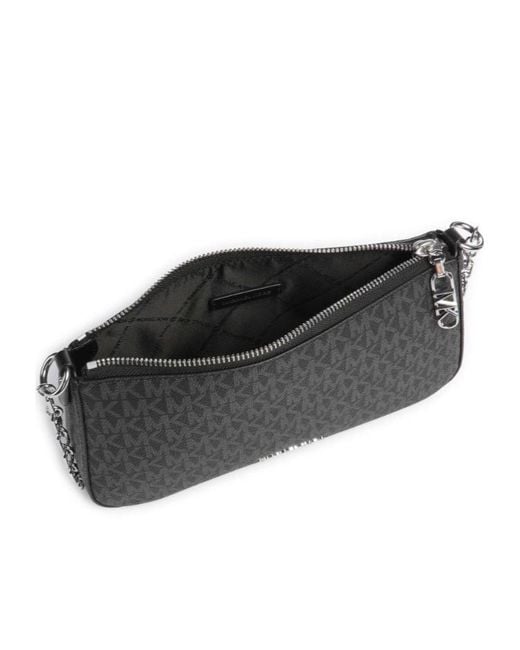 Michael Kors White Michael Medium Empire Zipped Shoulder Bag