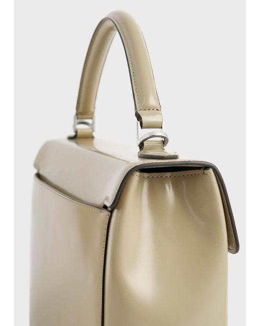 Totême Metallic Totême Box Top Handle Shoulder Bag