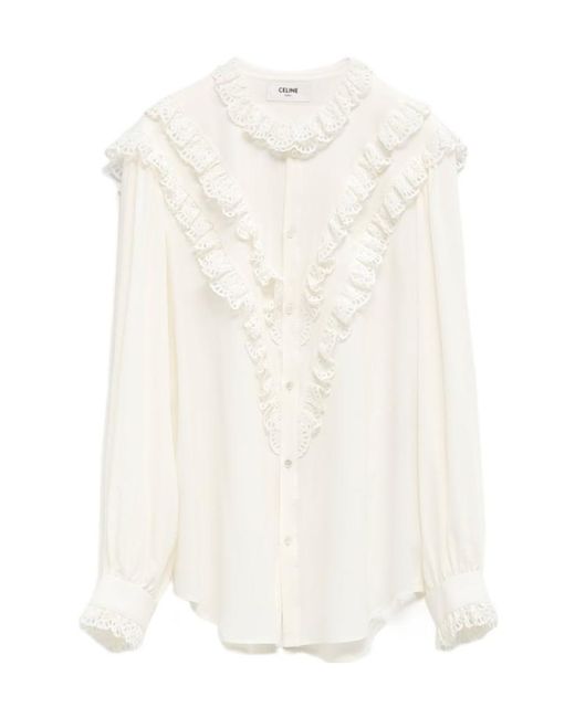 Céline White Tomboy Shirt