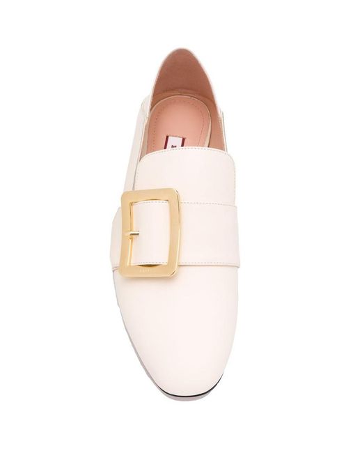 Bally White Janelle Loafers