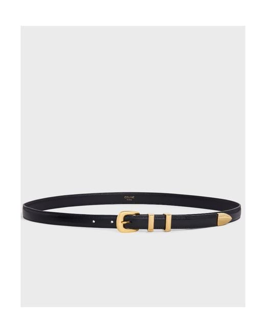 Céline White Western Belt 18Mm