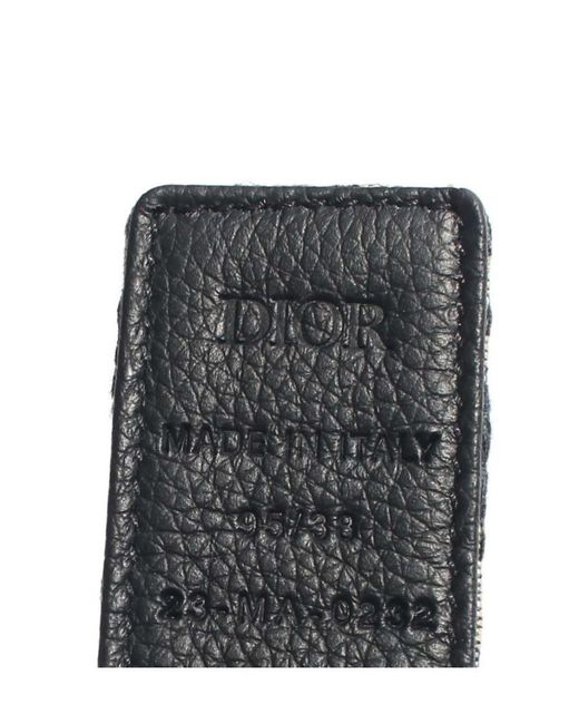 Dior White Homme Logo Buckle Belt for men