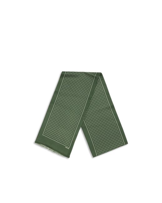 Tom Ford Green Polka Dot Satin Scarf for men