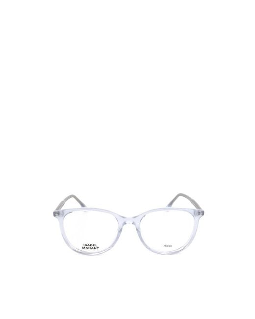 Isabel Marant White Full-Rimmed Plano Lenses