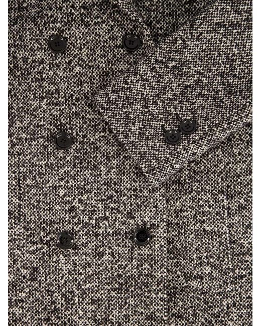 Dolce & Gabbana Gray Double-Breasted Coat