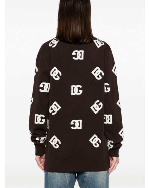 Dolce & Gabbana Black Wool Cardigan