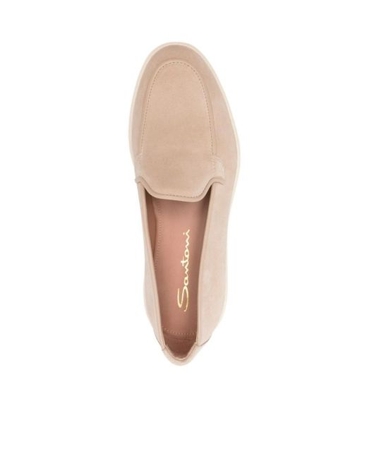 Santoni Natural Debora Slip-On Loafers