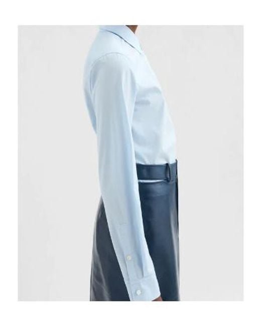 Jil Sander Blue Lightweight Poplin Shirt