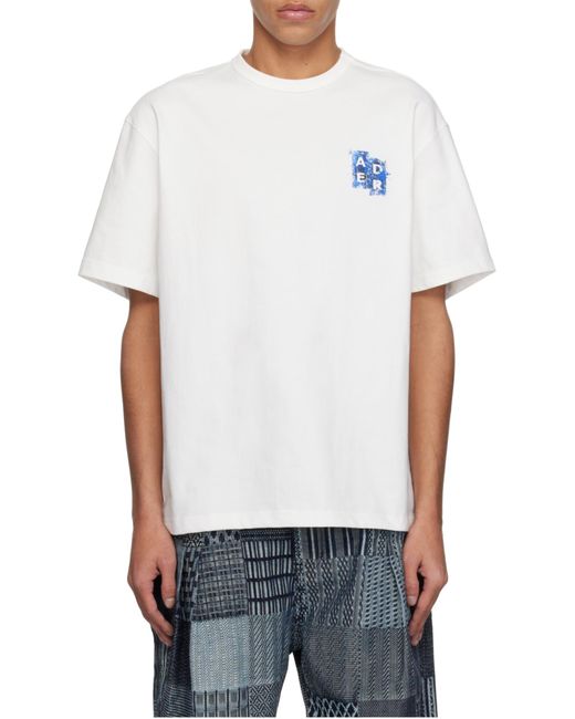Adererror White Trs Tag T-Shirt 06 for men