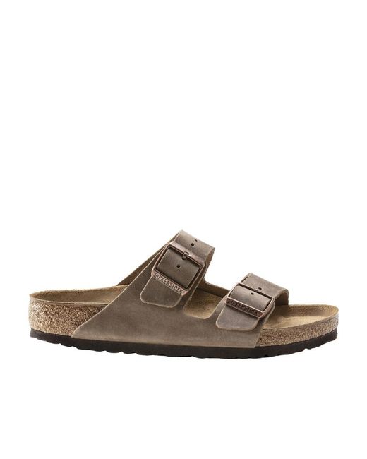 Birkenstock Brown Arizona Double-Strap Slides for men