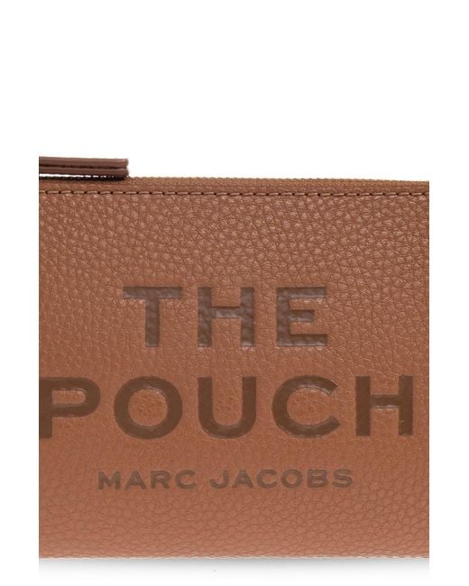 Marc Jacobs Brown The Logo Embossed Zipped Pouch