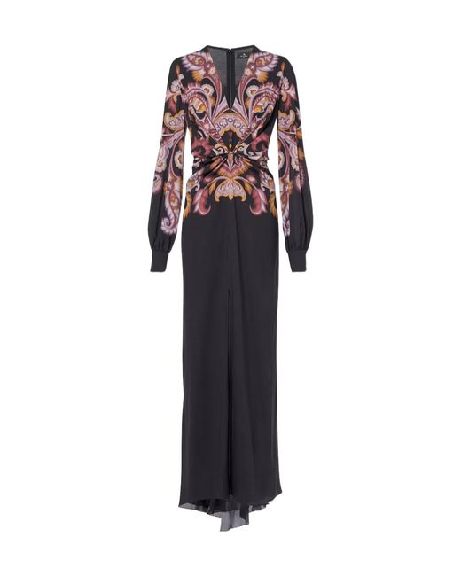 Etro Multicolor Printed Pattern Dress
