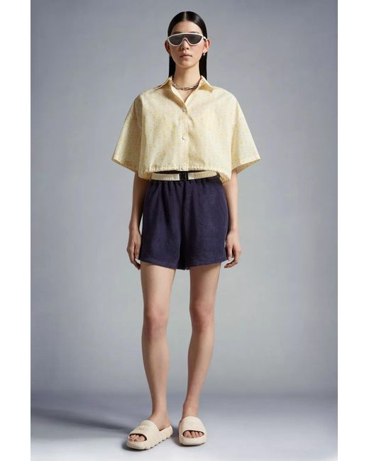 Moncler Blue Terrycloth Shorts