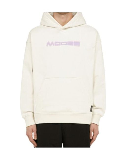Moose Knuckles White Long-Sleeved Sweater for men