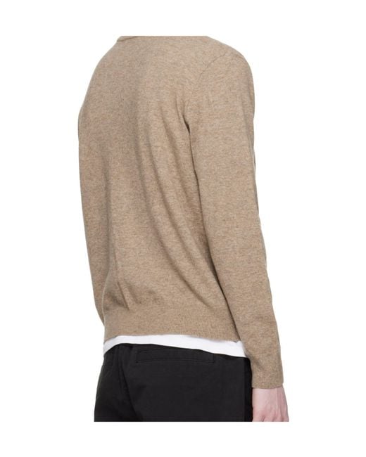 Entire studios Natural V-Neck Sweater for men