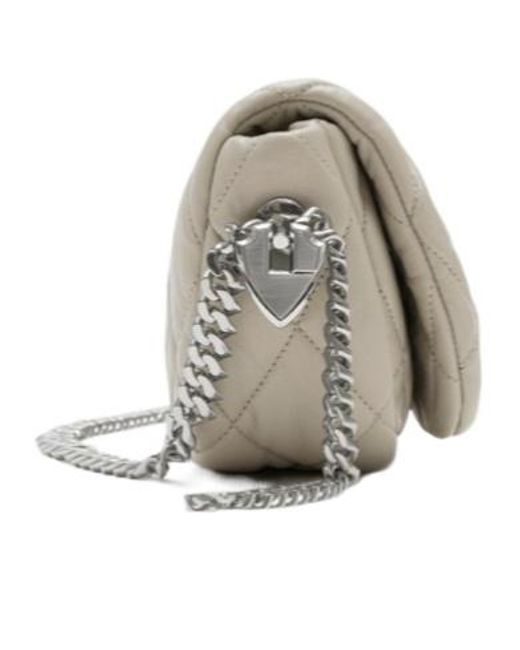 Burberry Gray Quilted Shoulder Bag