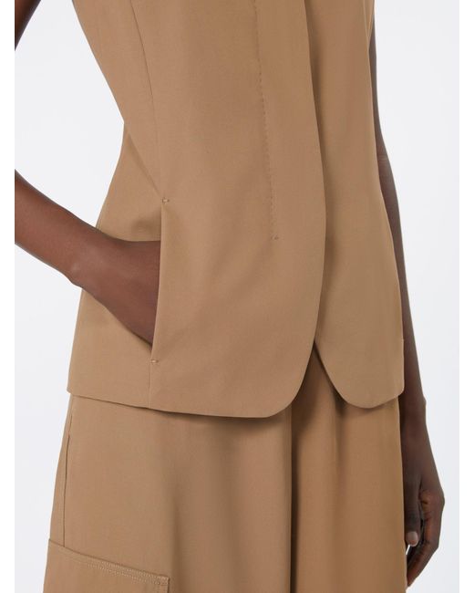 Max Mara Brown Reno V-Neck Gilet