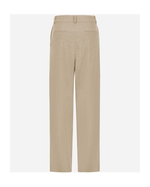 Herno Natural Straight-Leg Trousers