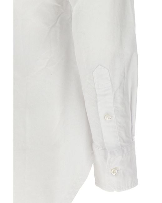 Thom Browne White Oxford Cotton Shirt