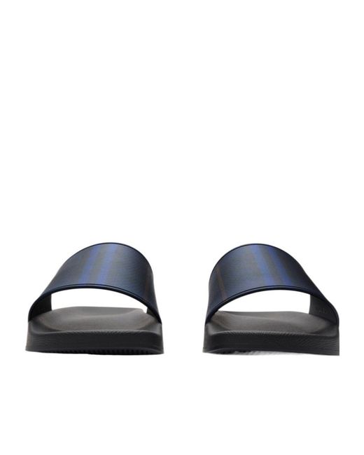 Burberry Blue Check Slides for men