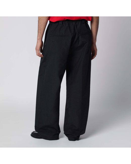 Willy Chavarria Black Casual Pants With Belt Loops for men